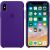 Чехол для iPhone Apple iPhone X Silicone Case Ultra Violet